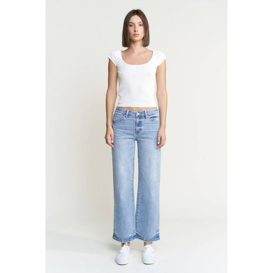 Mica Denim - MID RISE LOOSE FIT STRAIGHT ANKLE