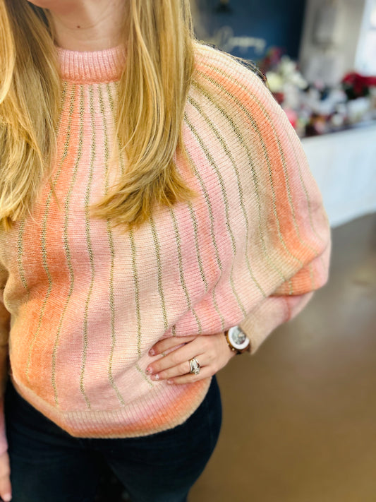 Peach Gold Sweater