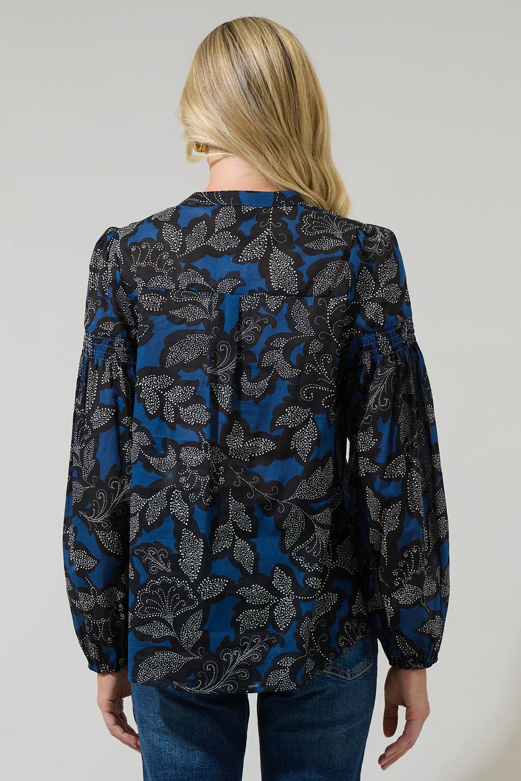 Aurina Floral Jamille Poplin Top