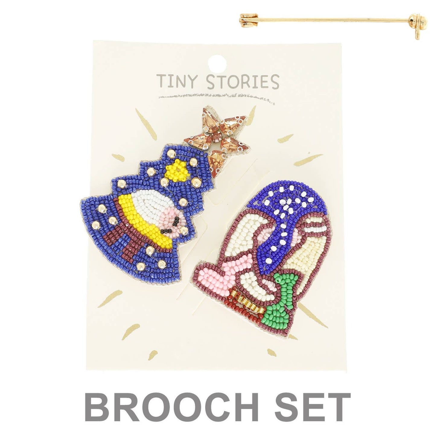 2-Pack Nativity Scene Assorted Brooch Pin Set