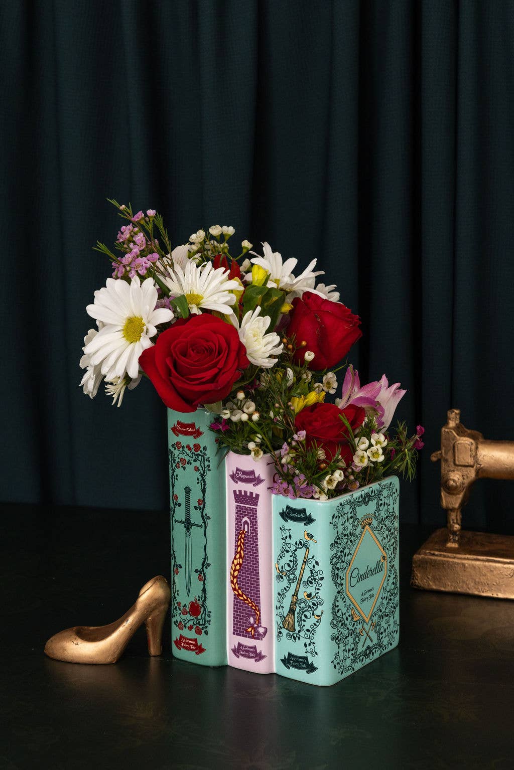 Steel Mill and Co. - Triple Book Vase, Grimm's Fairy Tales