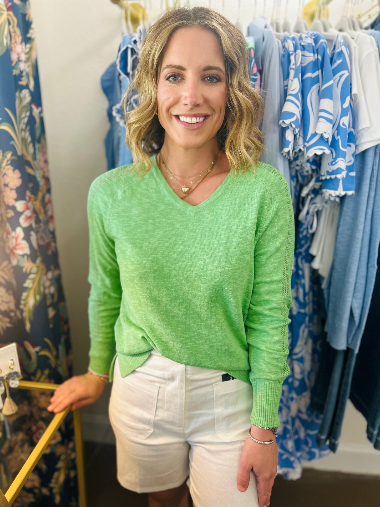 Island Green Raglan Pullover