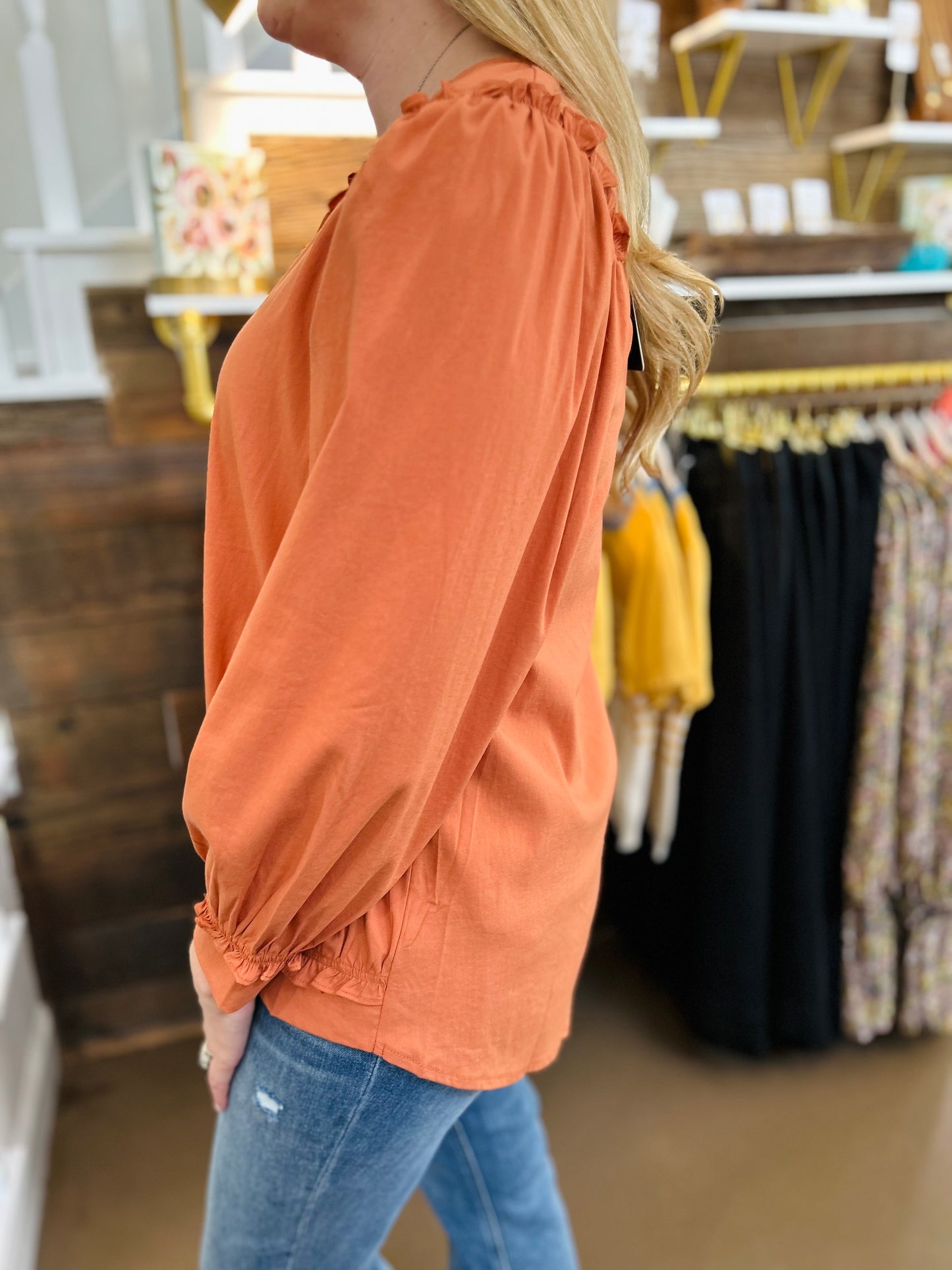 Willow Burnt Orange Top by Joh