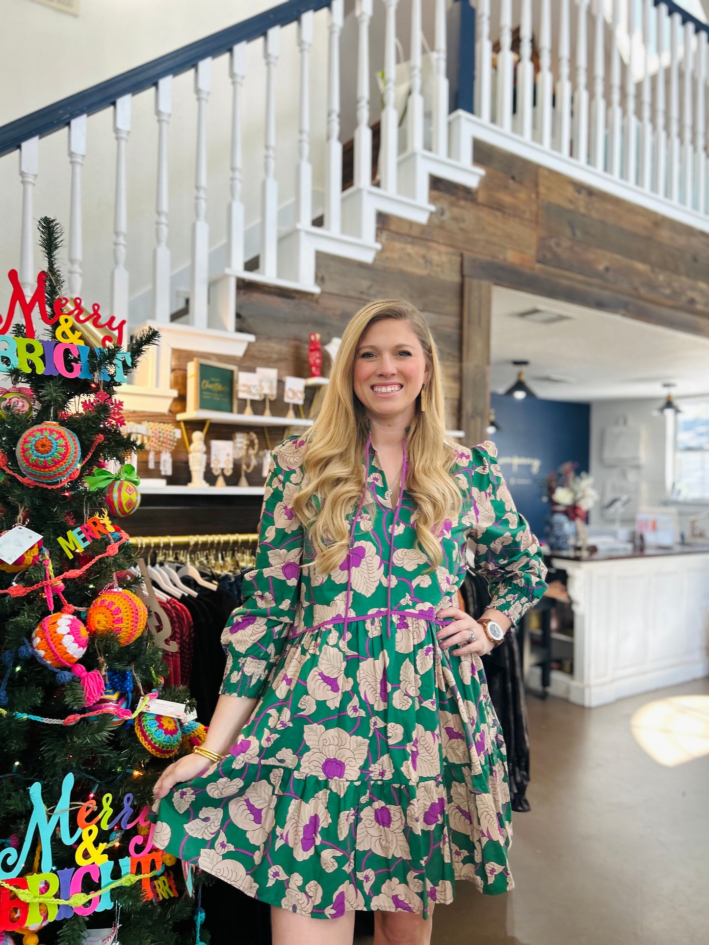 Dolly Plum Floral Dress