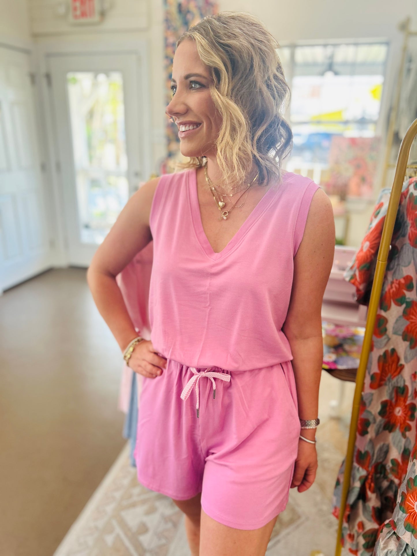 Lindsay Modal Terry Romper