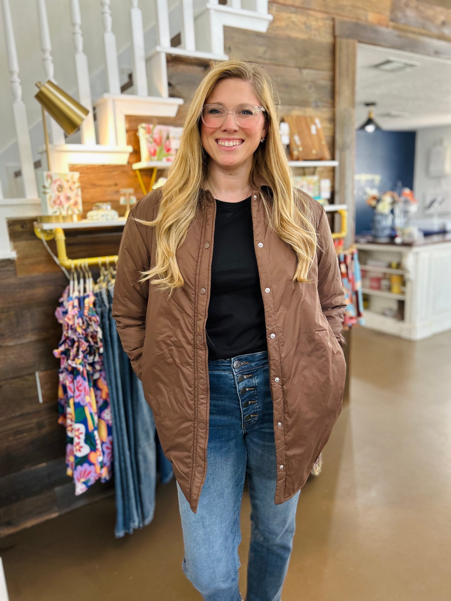 Bernice Light Puff Shacket
