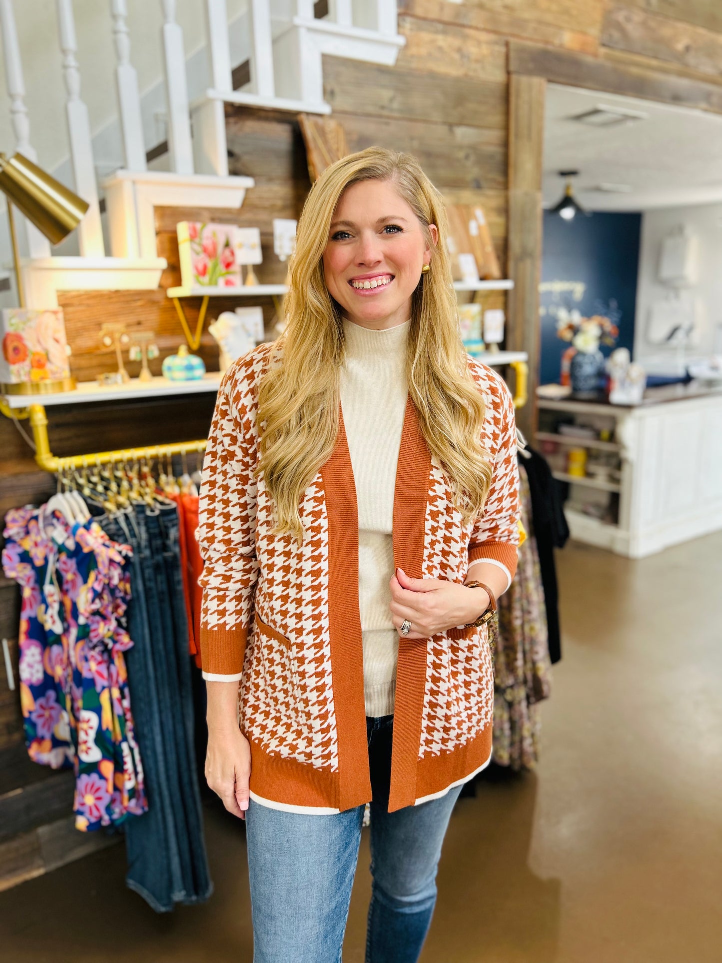 Winona Houndstooth Sweater