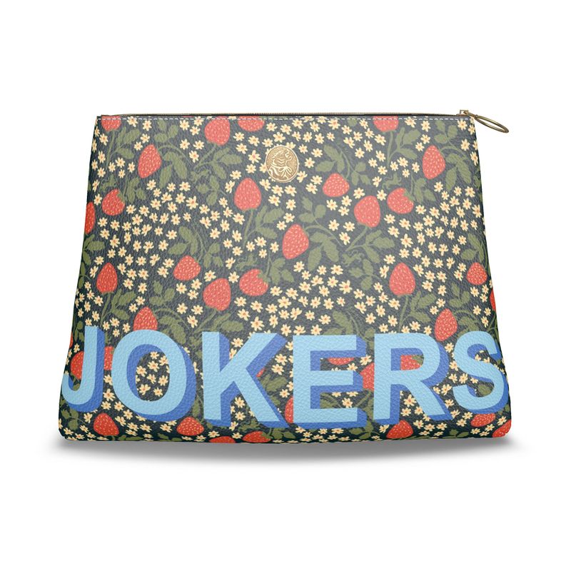 Roomy Leather Mahjong Tile Bag, JOKERS STRAWBERRY
