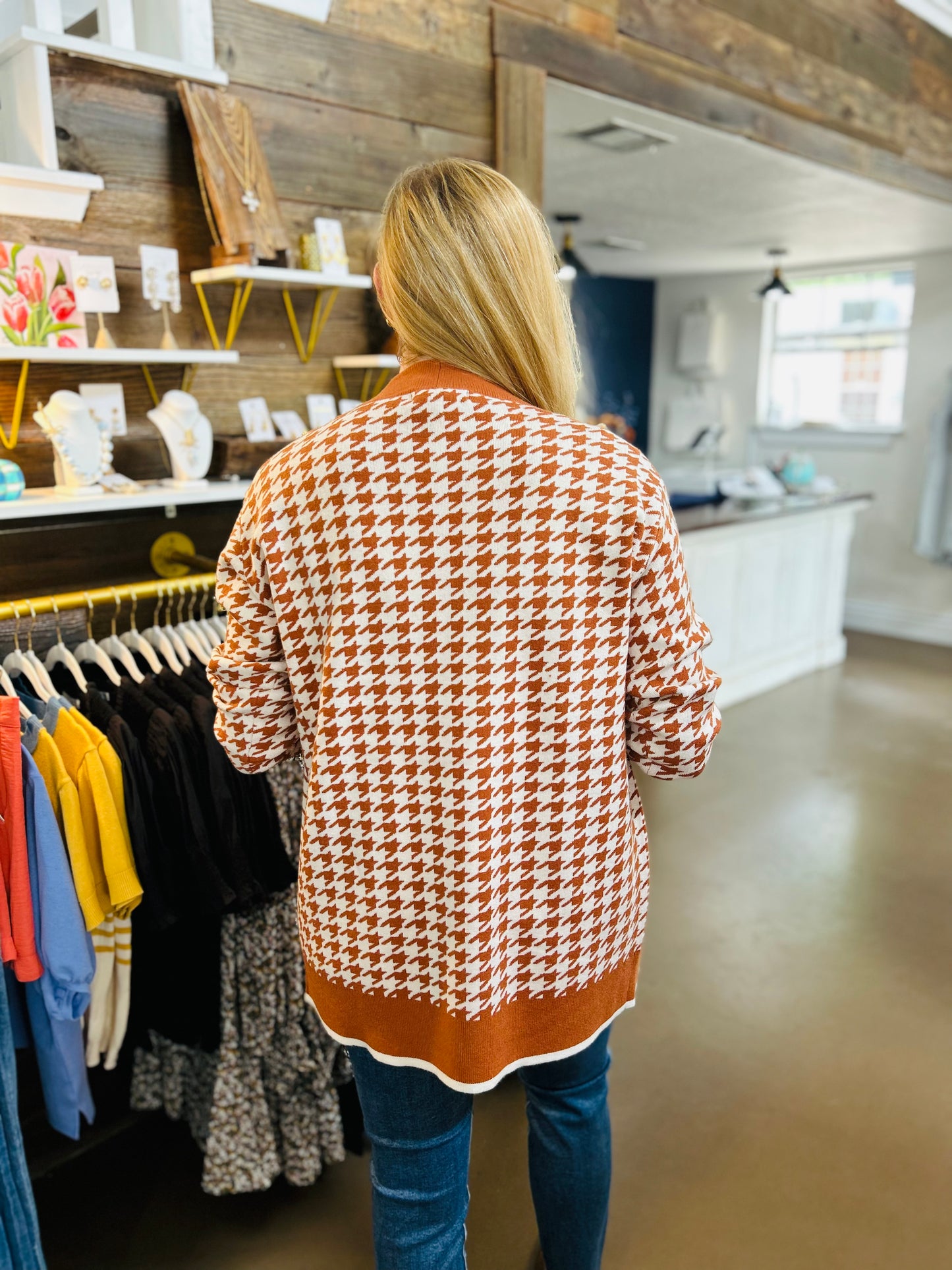 Winona Houndstooth Sweater