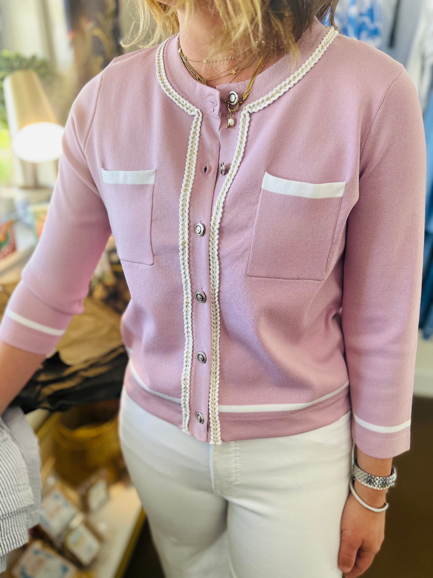 Courtney Pale Pink Cardy