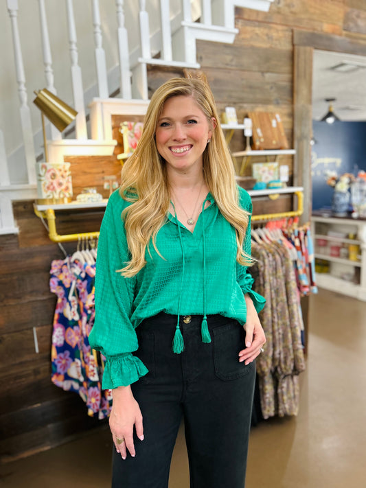 Green Romance Blouse