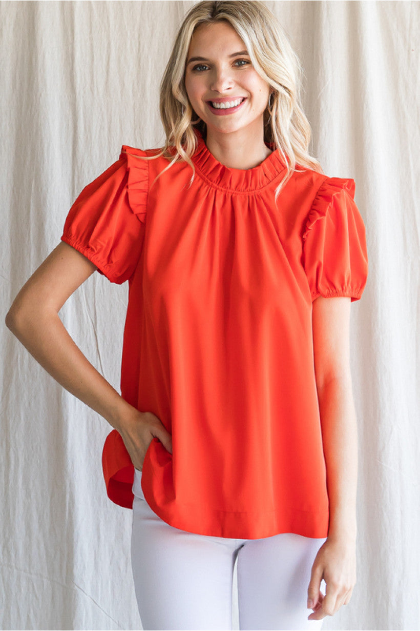 Burnt Orange Blouse