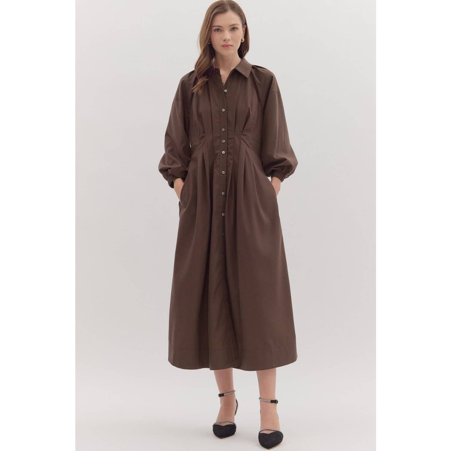 Espresso Midi Dress L Espresso Midi Dress L