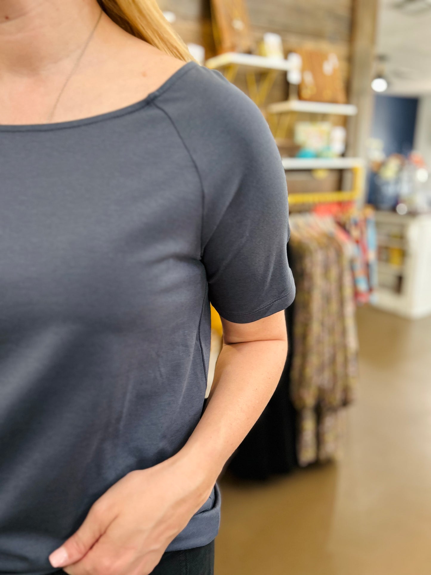 Pippie Blue Grey Top