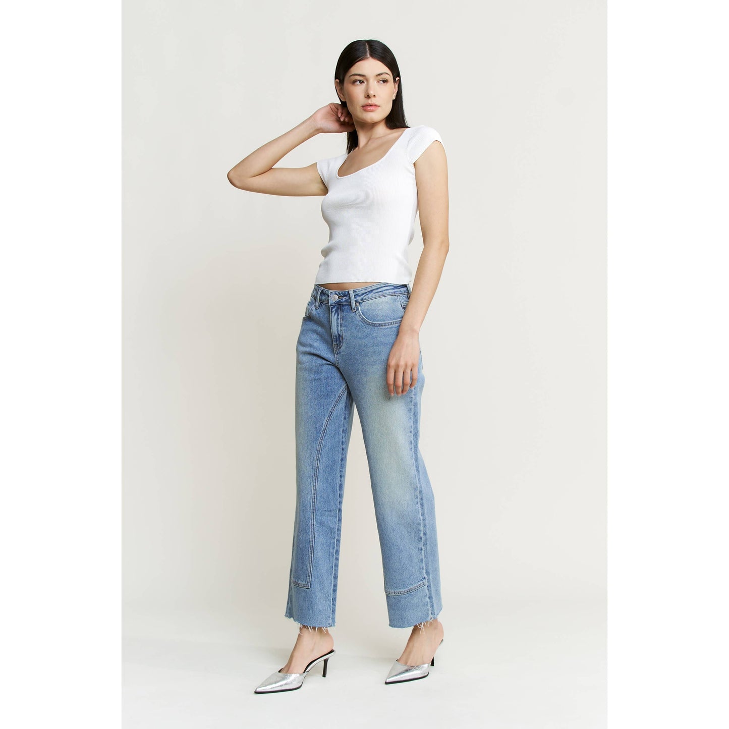 Mica Denim - MID RISE ANKLE STRAIGHT LEG