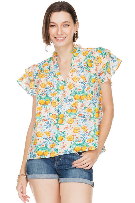 Citrus Pop Top by Joy Joy