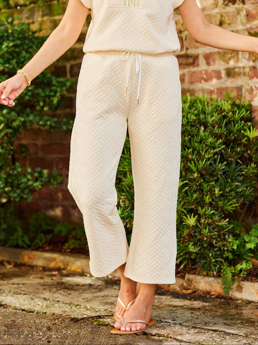 Porter Cropped Ivory Pant