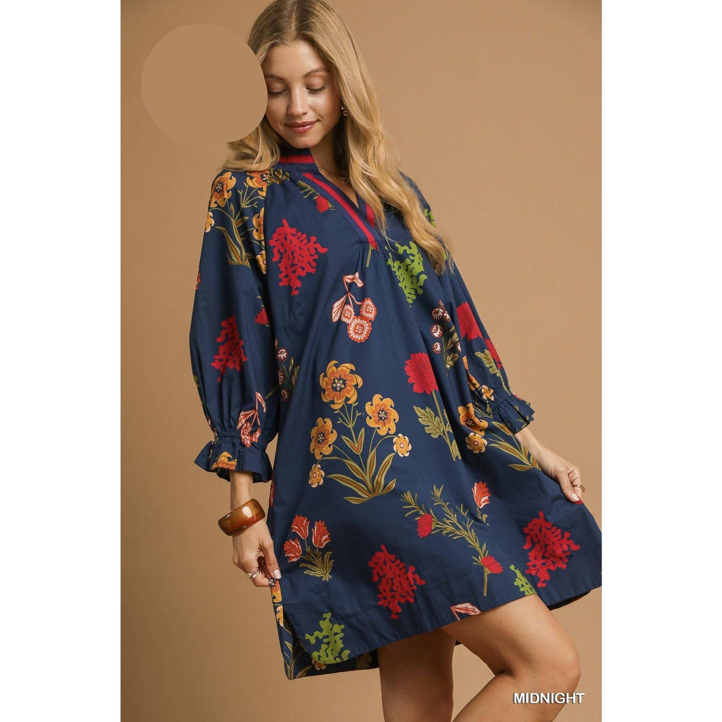 Floral Print Shift Dress