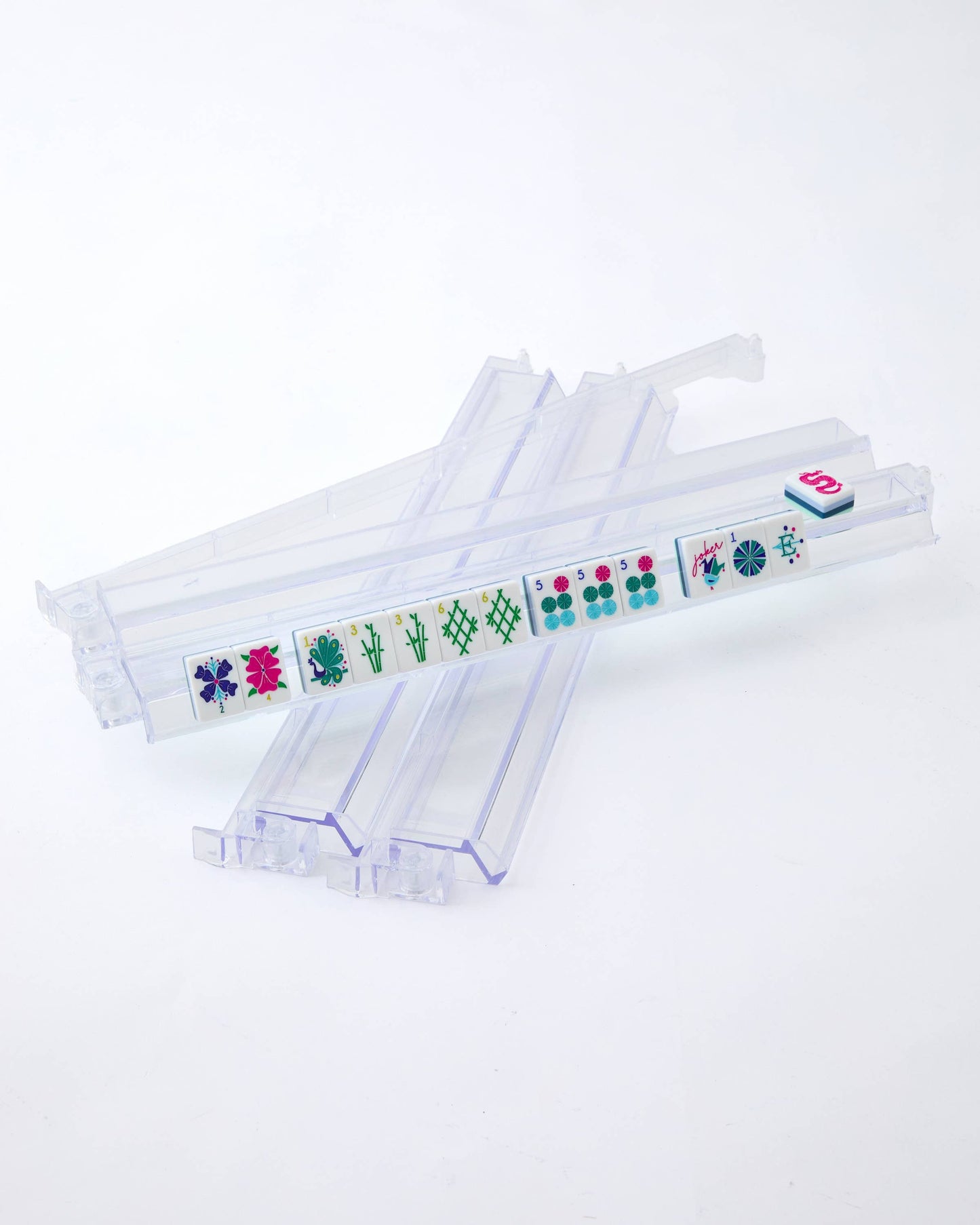 Oh My Mahjong - Clear Acrylic Rack and Pusher Set