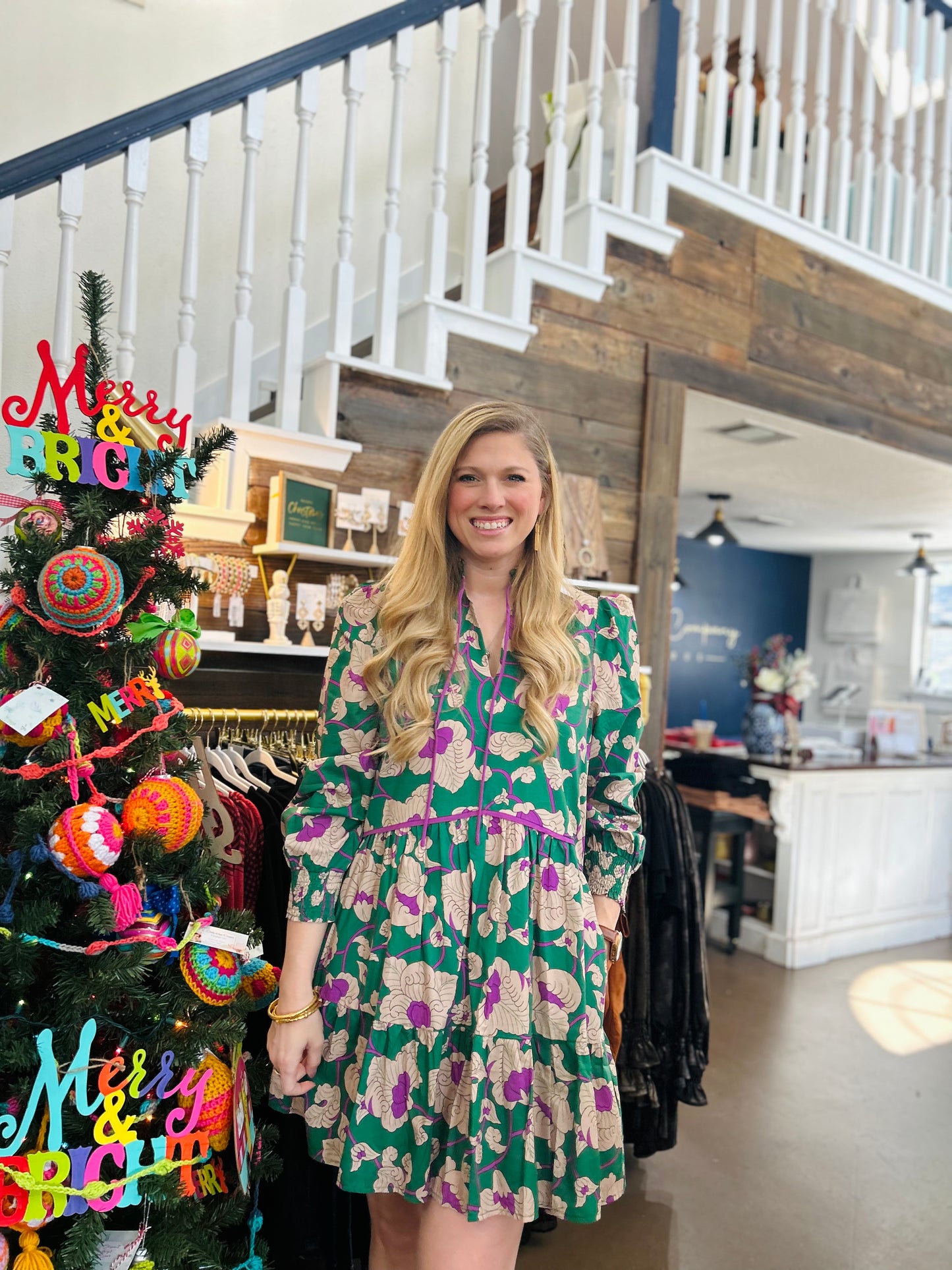 Dolly Plum Floral Dress