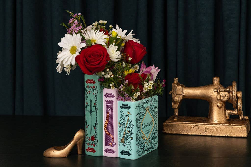 Steel Mill and Co. - Triple Book Vase, Grimm's Fairy Tales