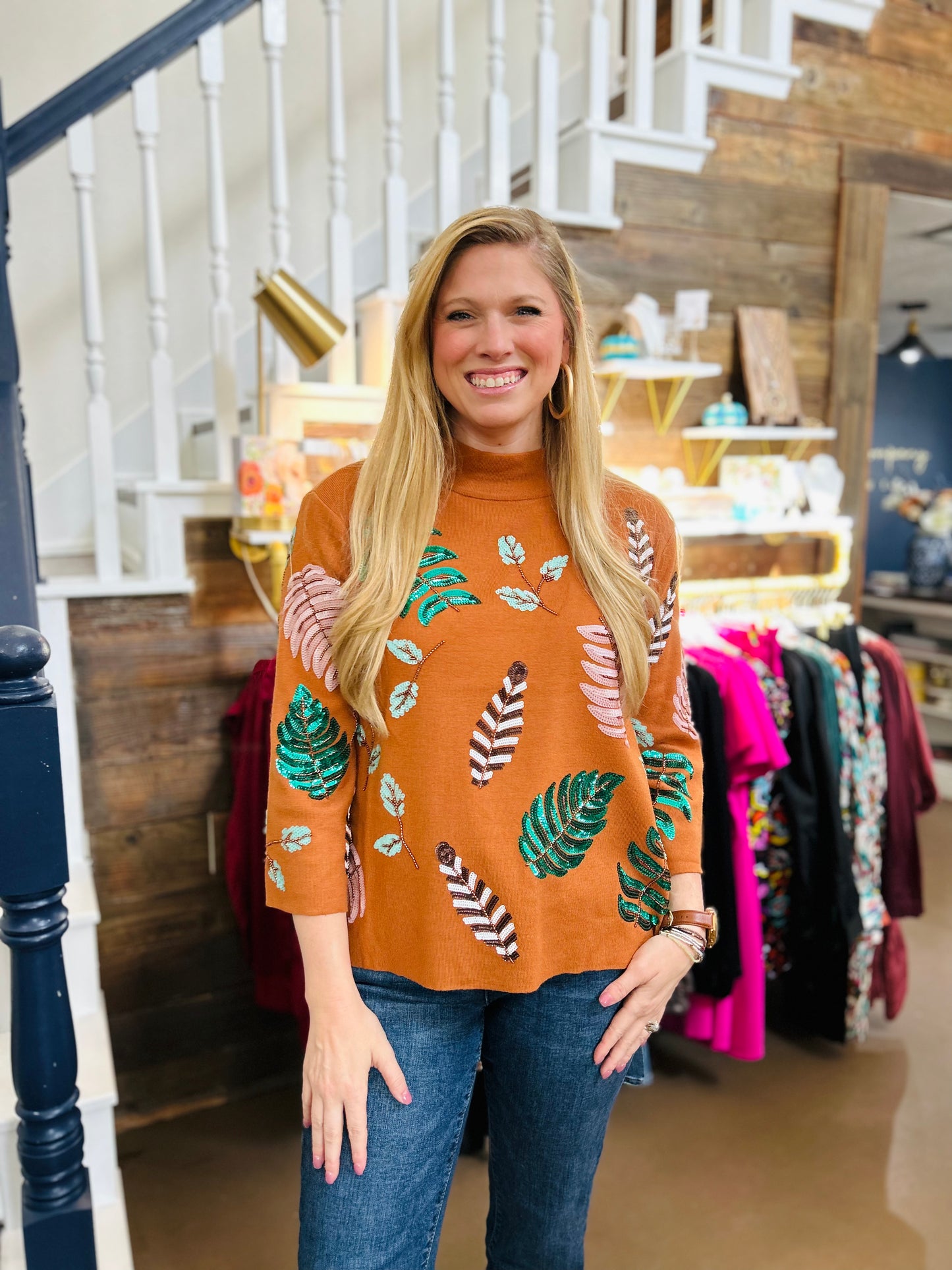 Tanner Mock Neck Sweater