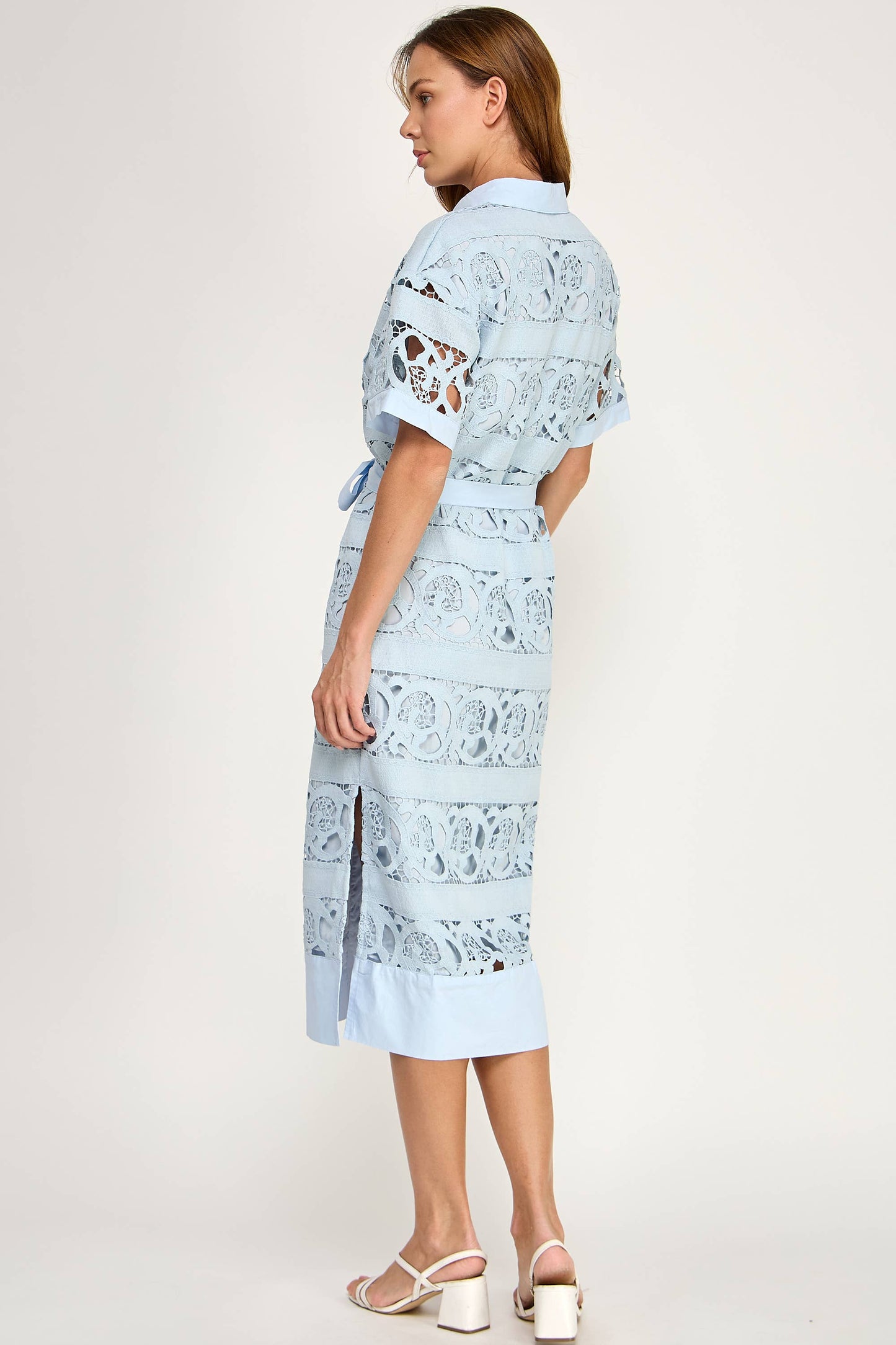 Eleanor Blue Lace Dress