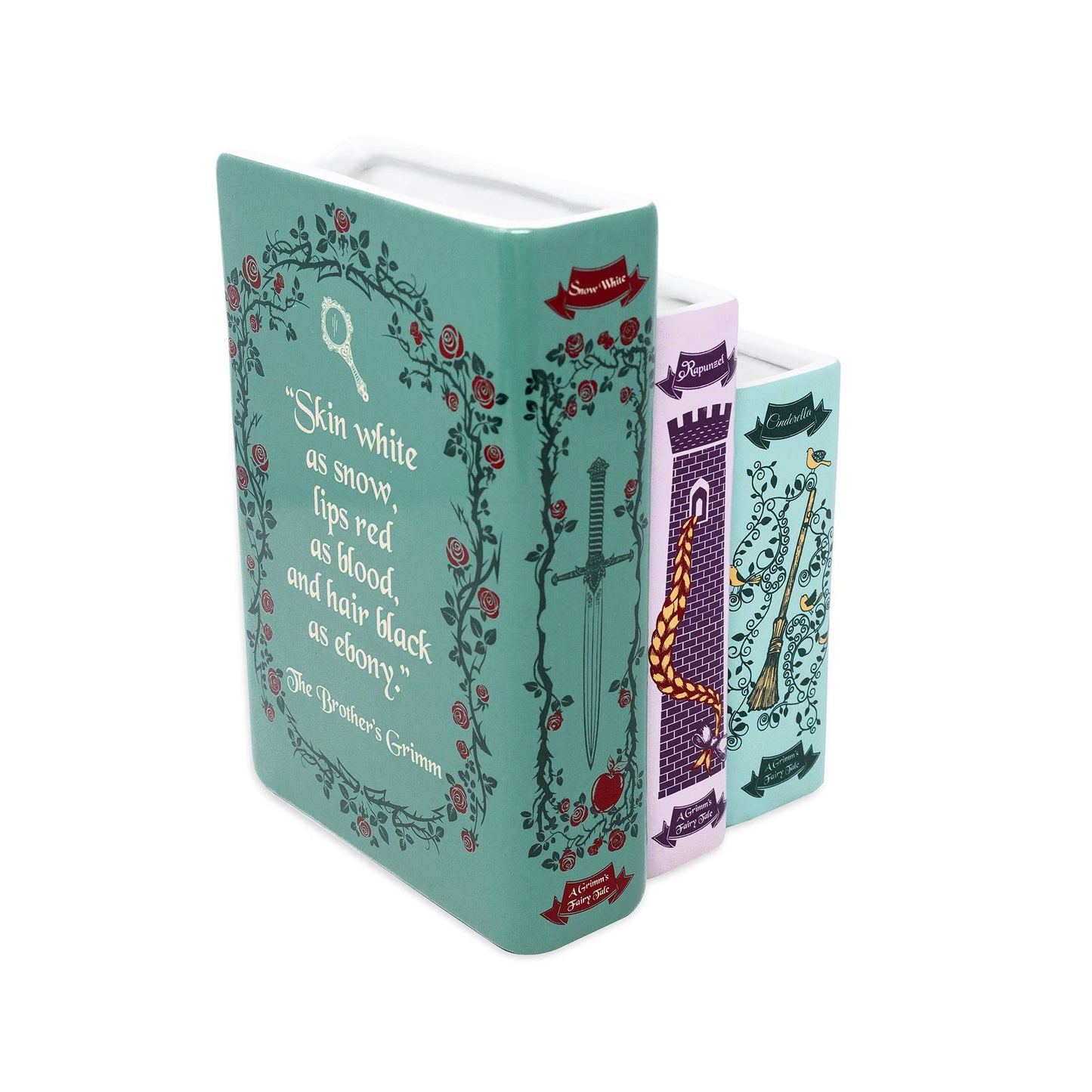 Steel Mill and Co. - Triple Book Vase, Grimm's Fairy Tales