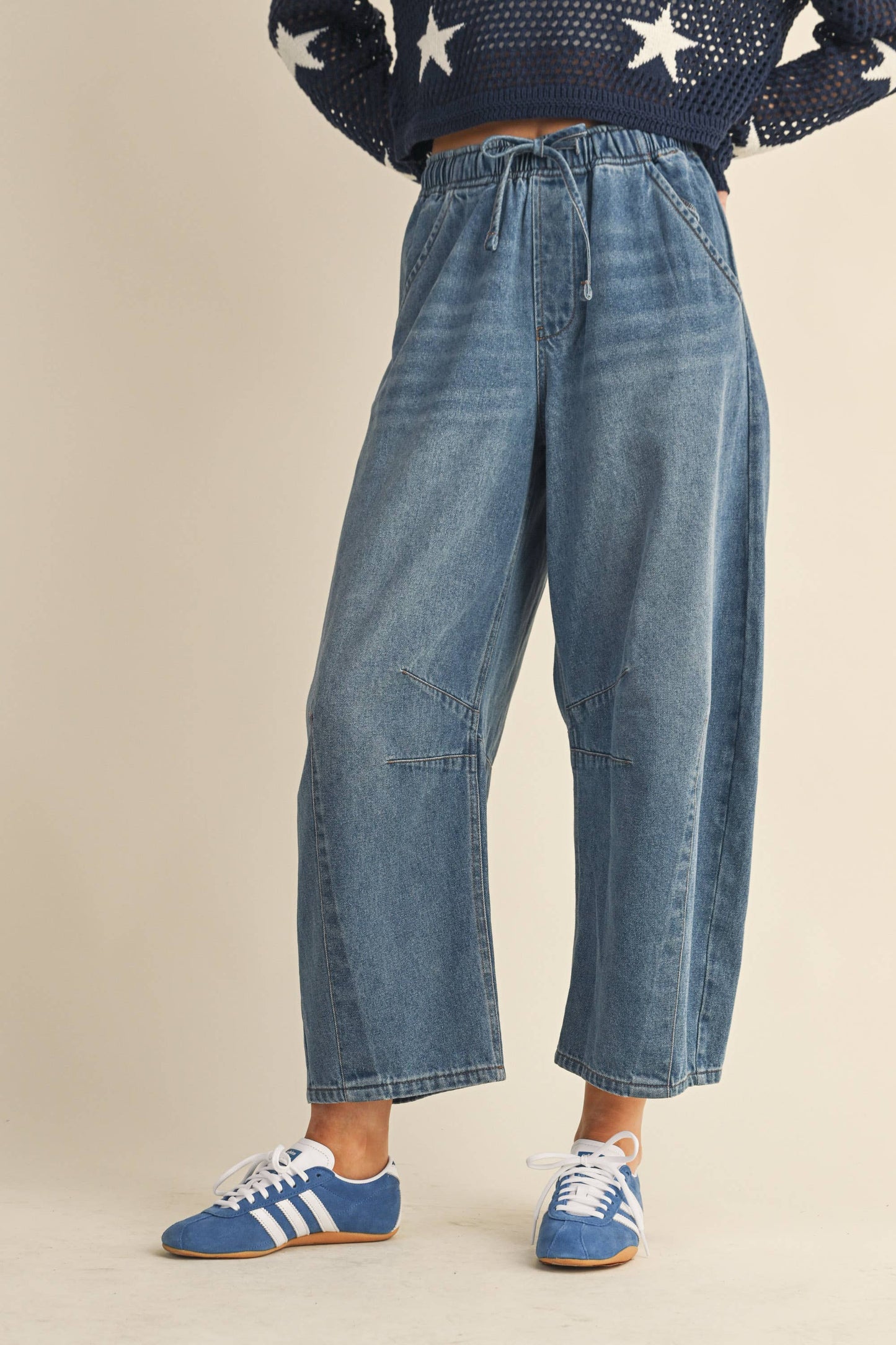 Drawstring Barrel Relax Fit Pant