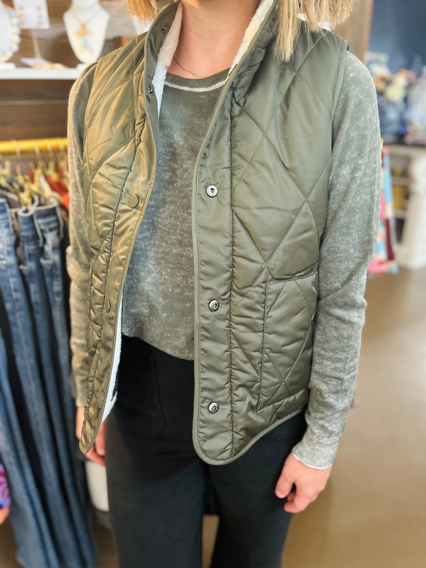 Reversible Puffer Vest
