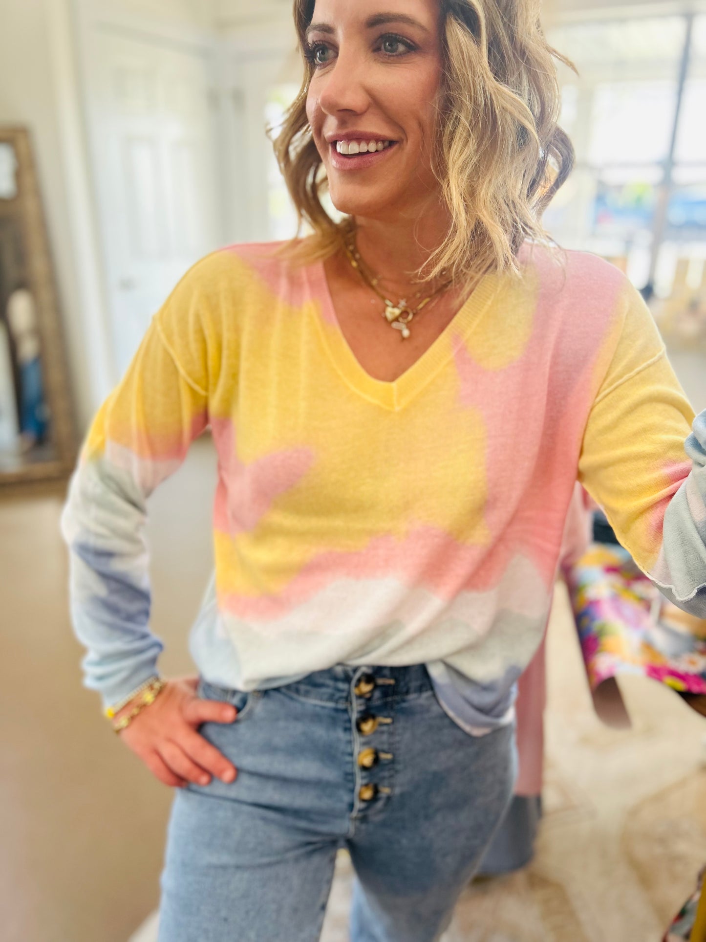Pastel Tie-Dye Sweater
