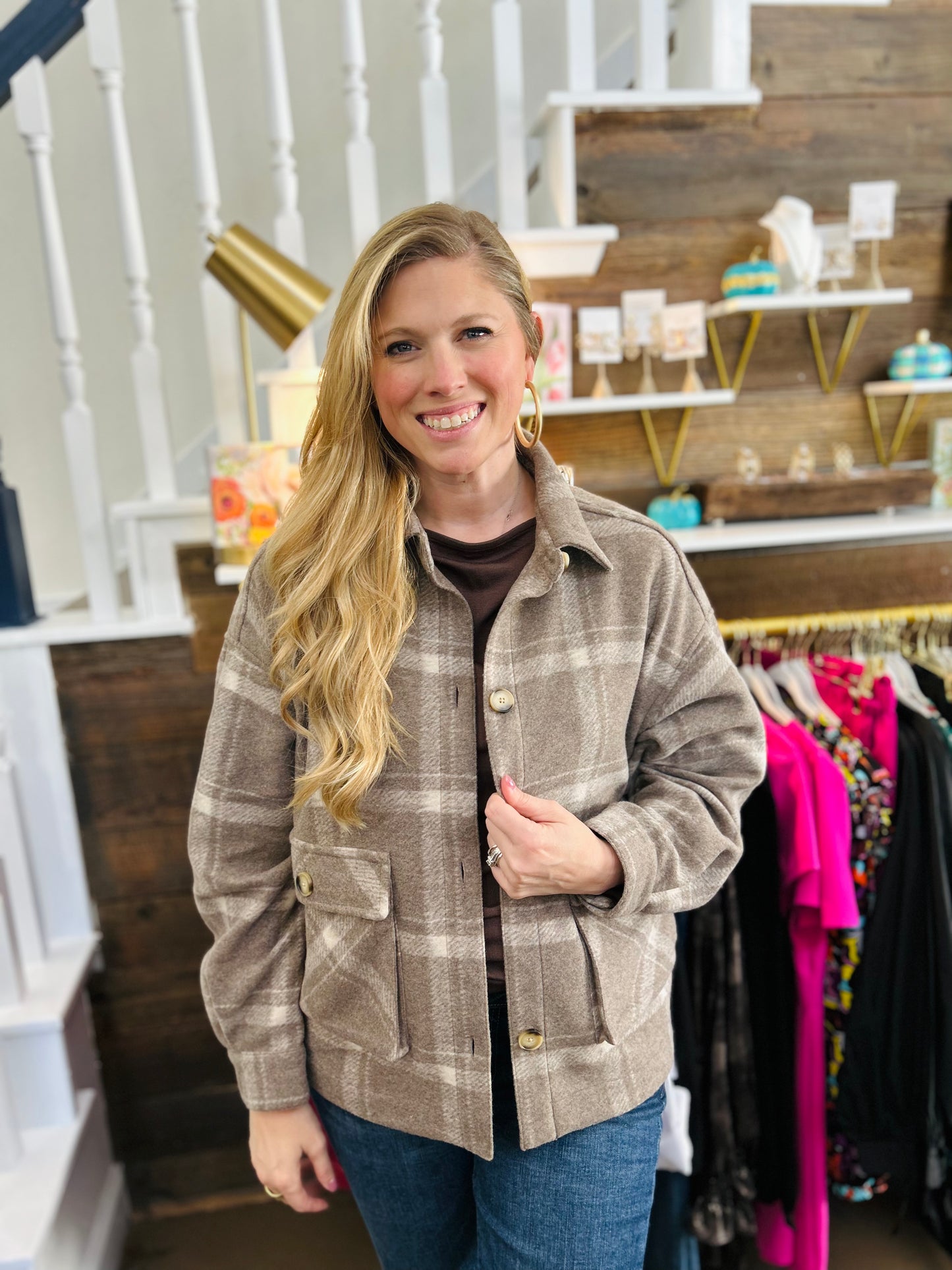 Sarina Plaid Jacket