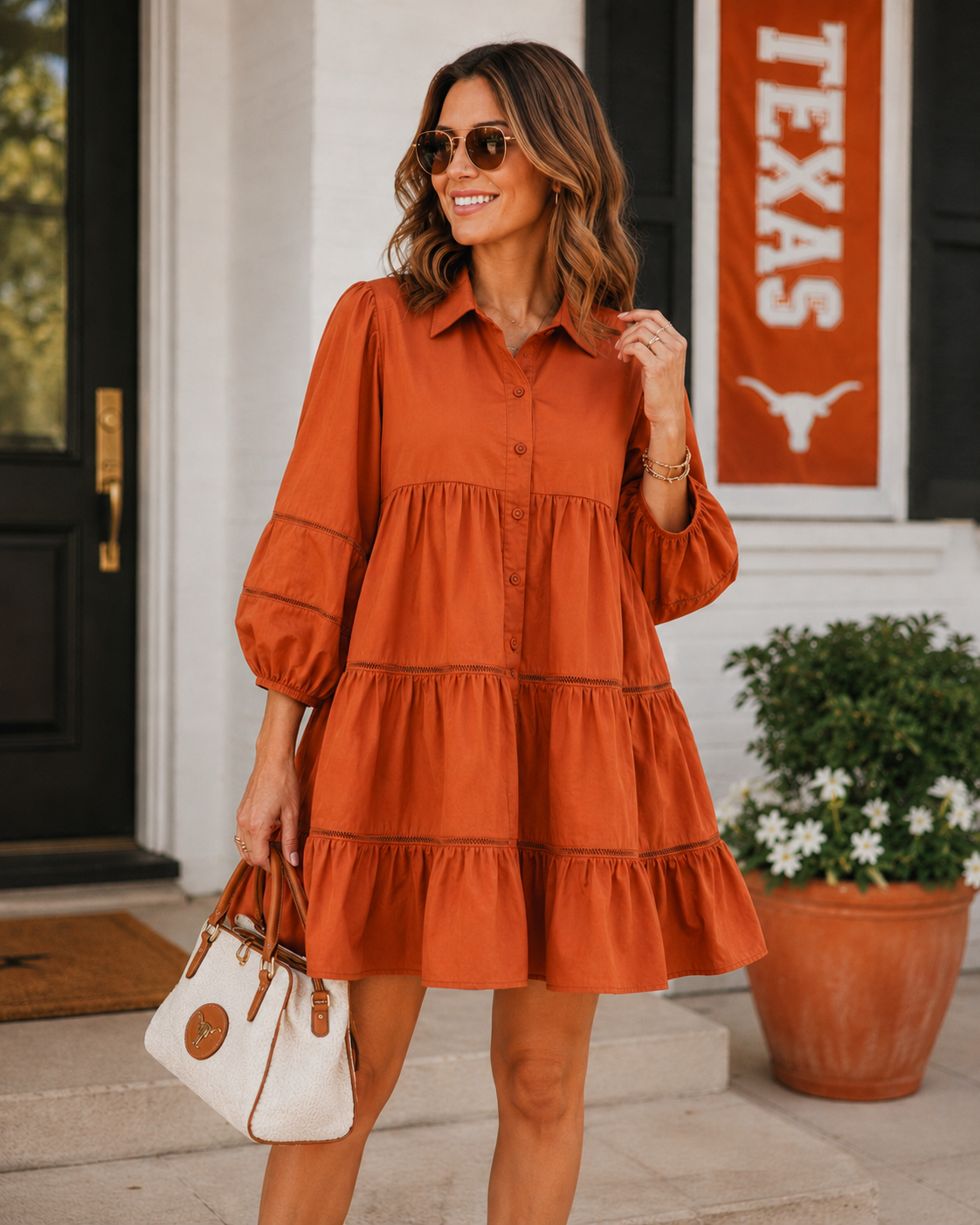 The Burnt Amber Dress