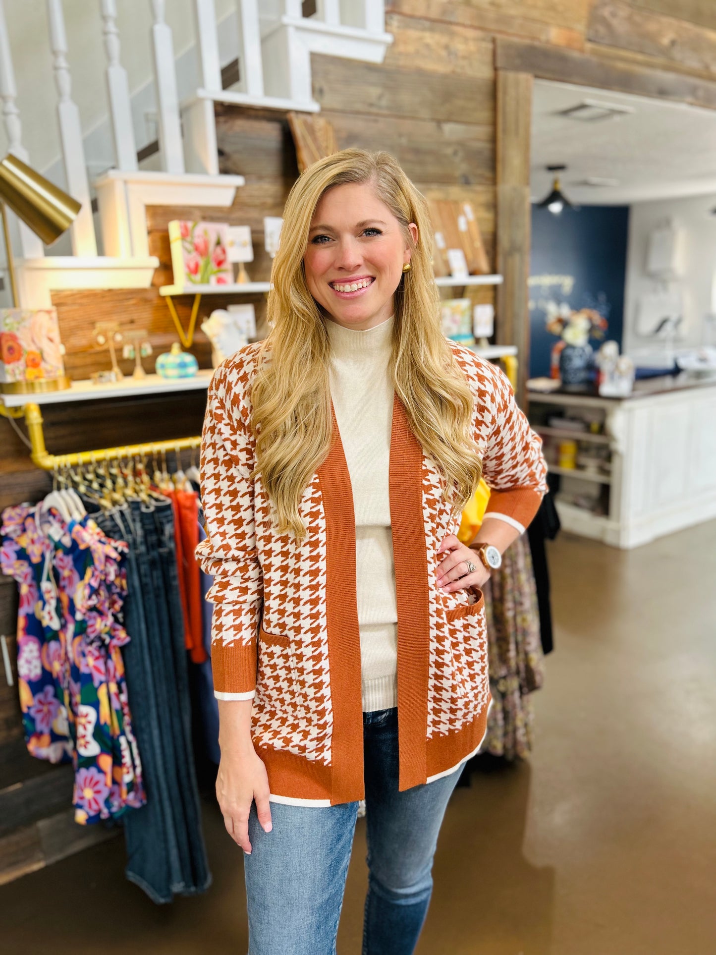 Winona Houndstooth Sweater