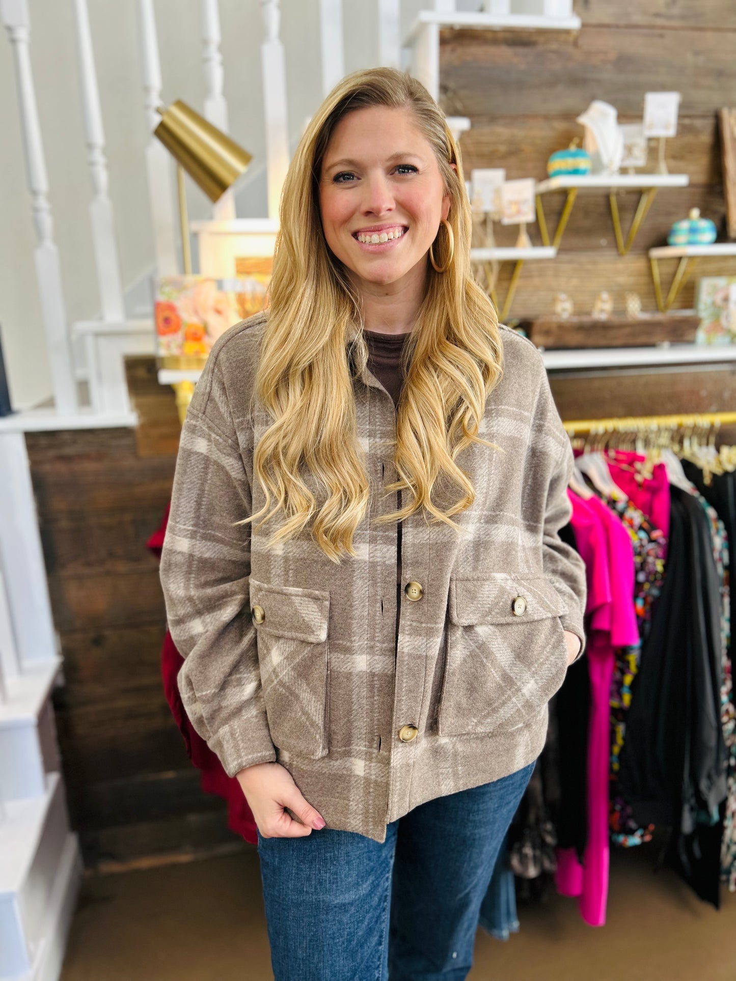 Sarina Plaid Jacket