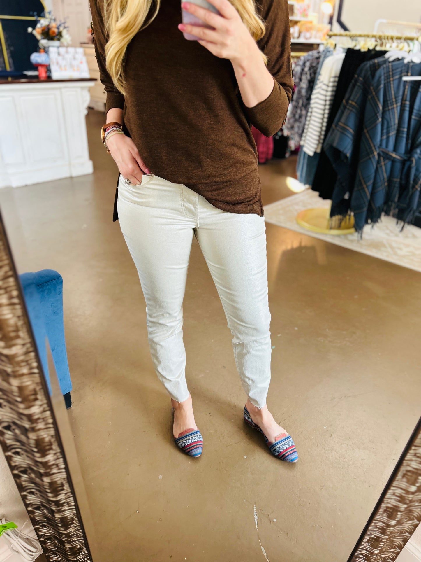 Champagne Coated Charlize Jean