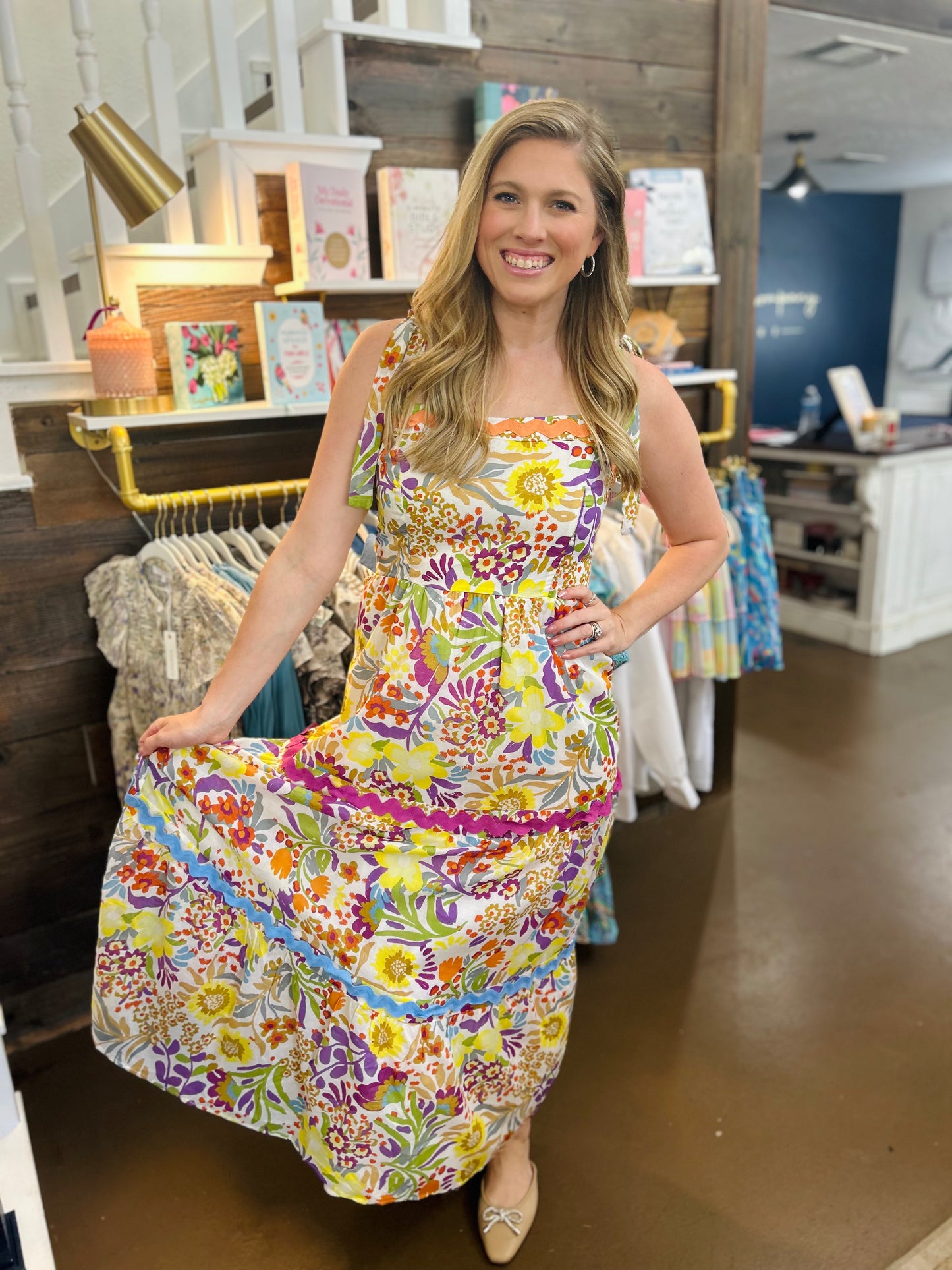 Monica Tie Shoulder Dress