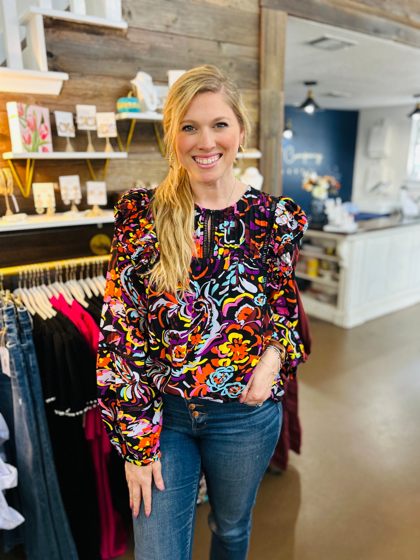Floral Flutter Days Blouse