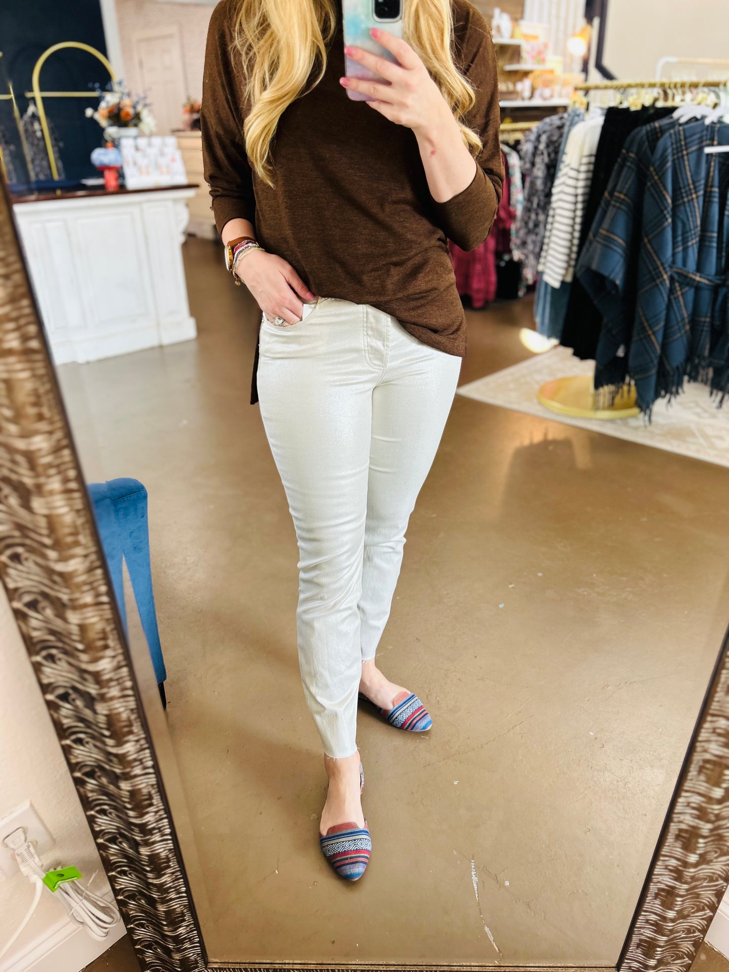 Champagne Coated Charlize Jean