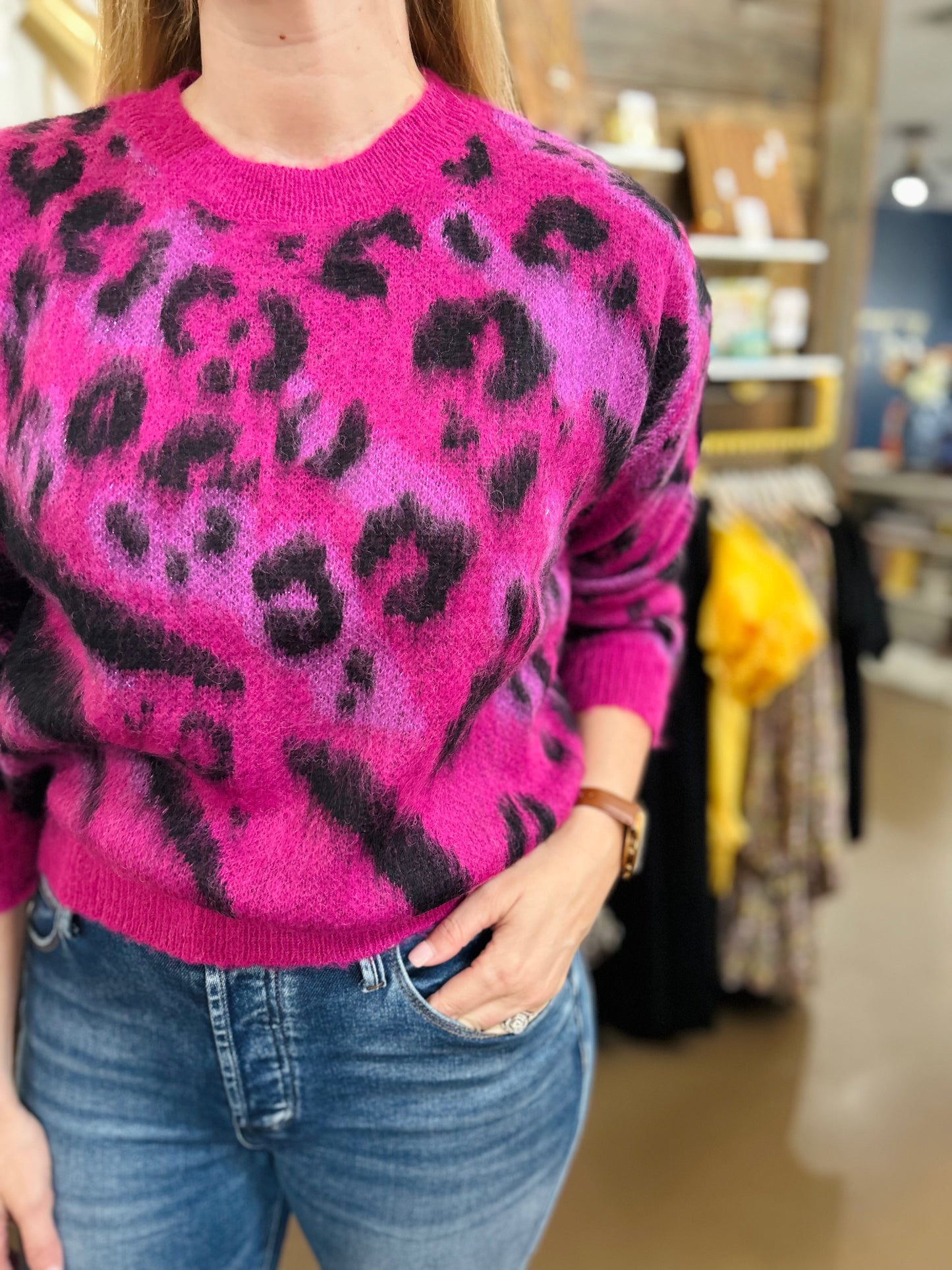 Purple Bougainvillea Sweater