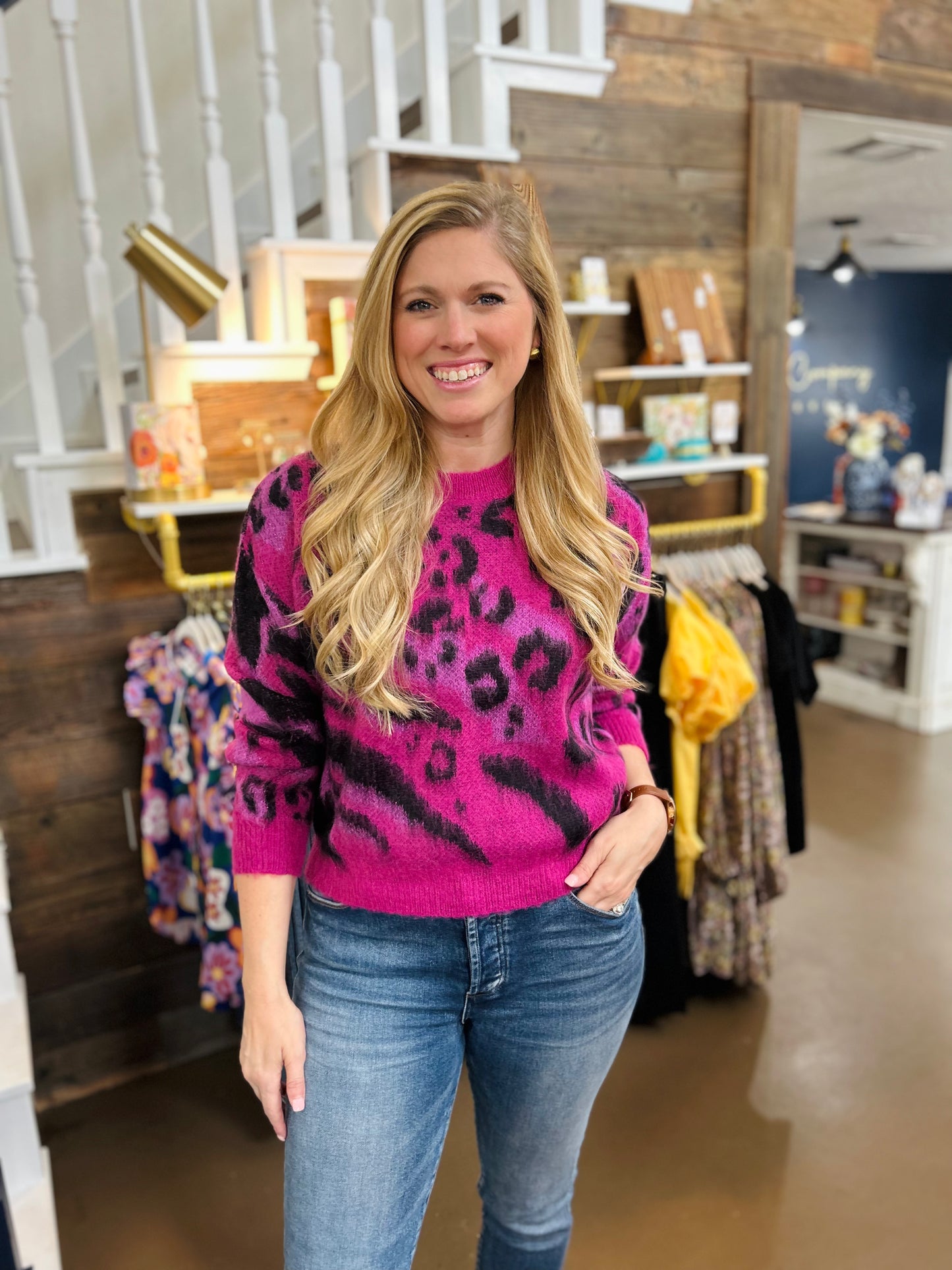 Purple Bougainvillea Sweater
