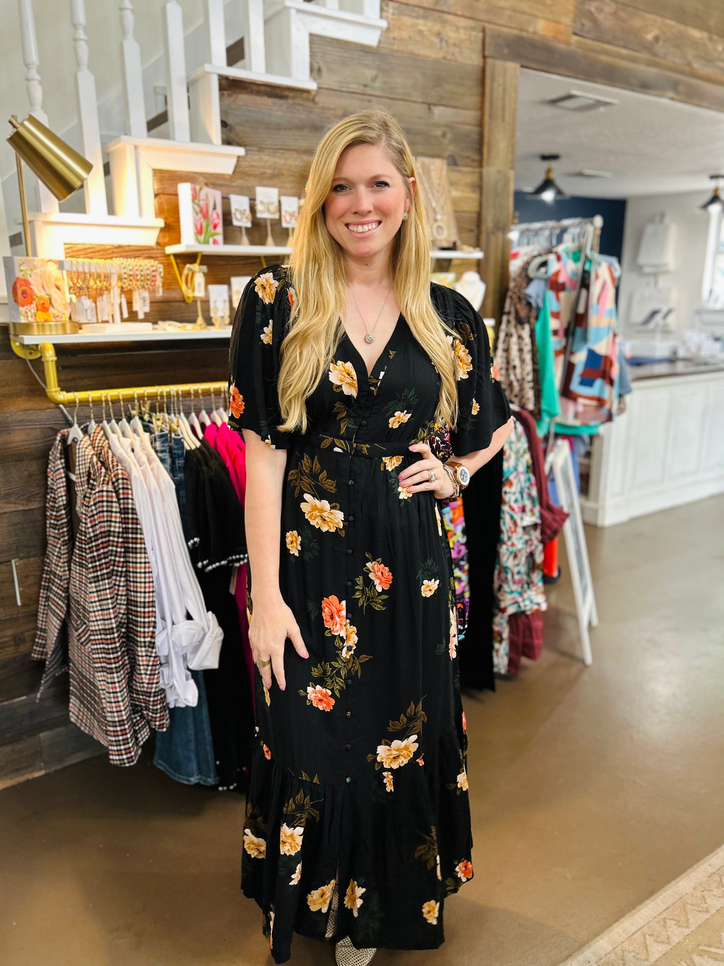 Rosy Night Maxi