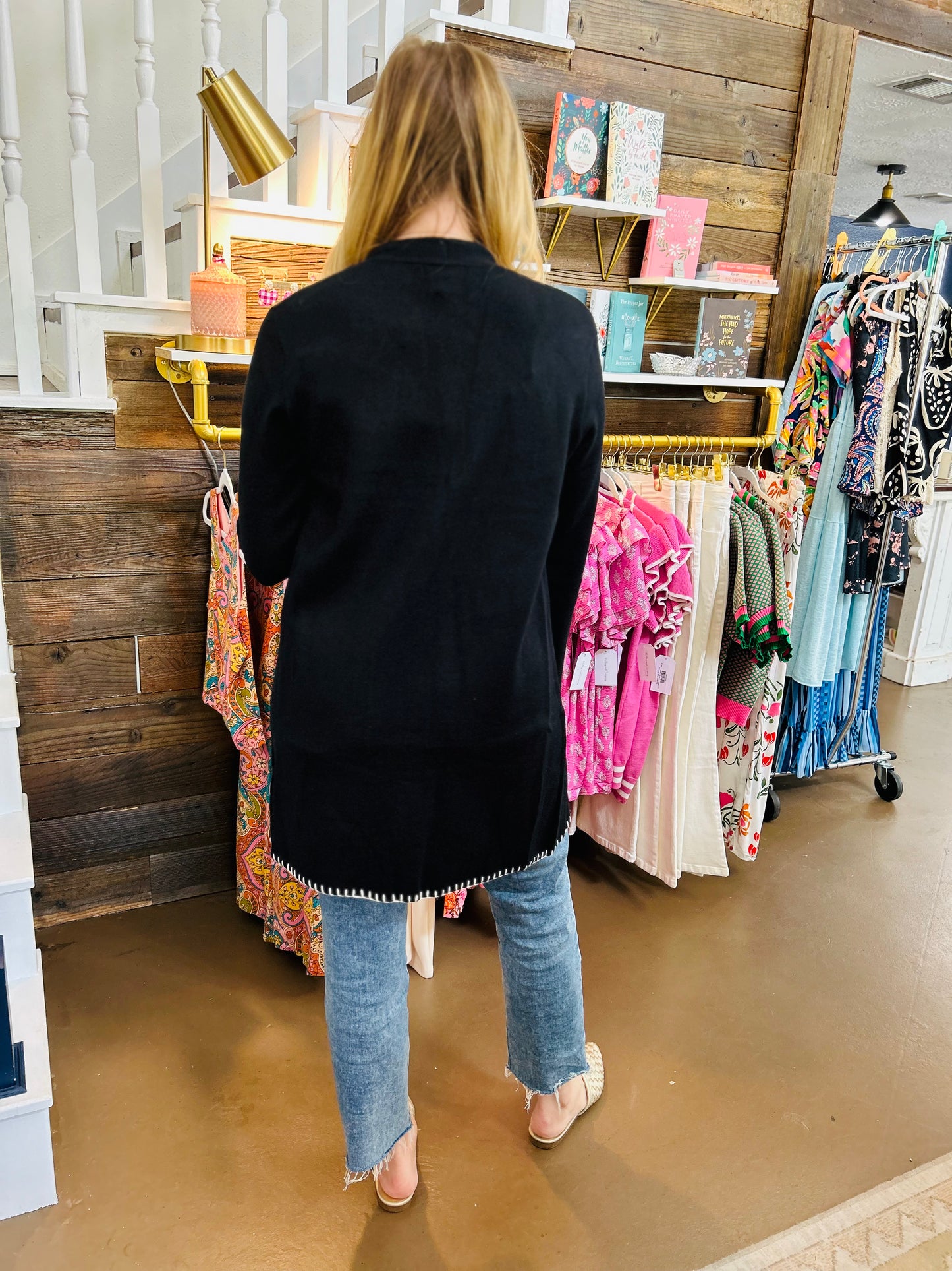 Blanket Stitch Cardigan