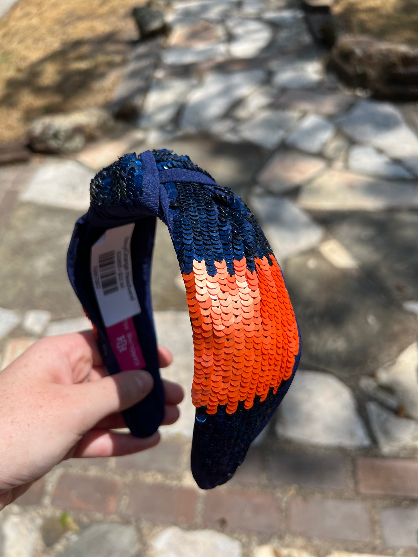 Navy/Orange Headband