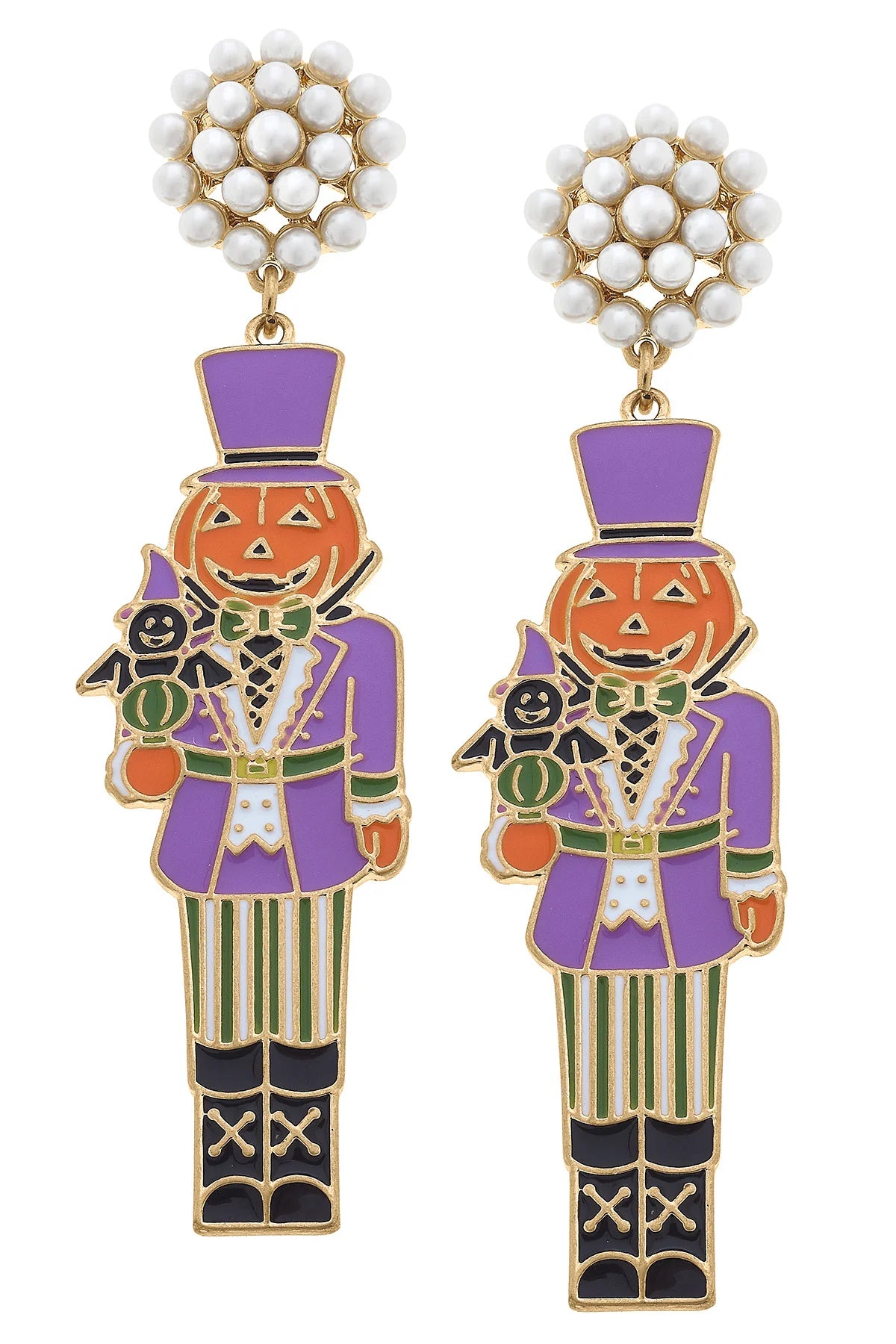 Halloween Nutcracker Earrings