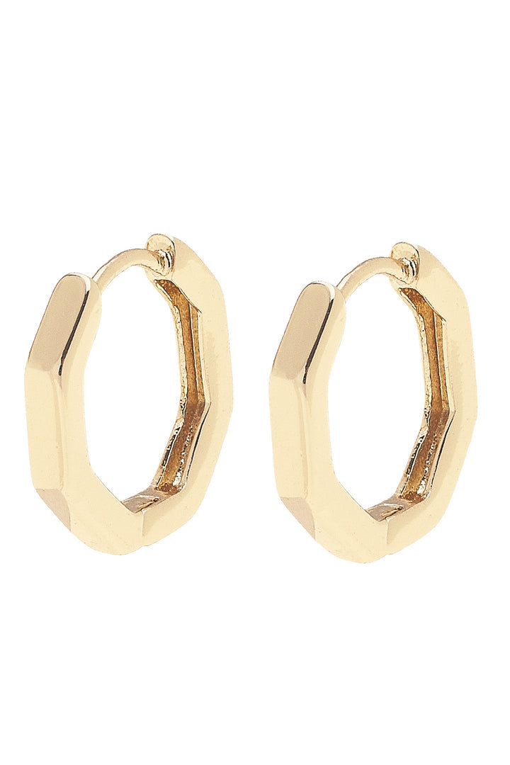 Tai Octagonal Mini Hoop Earrings