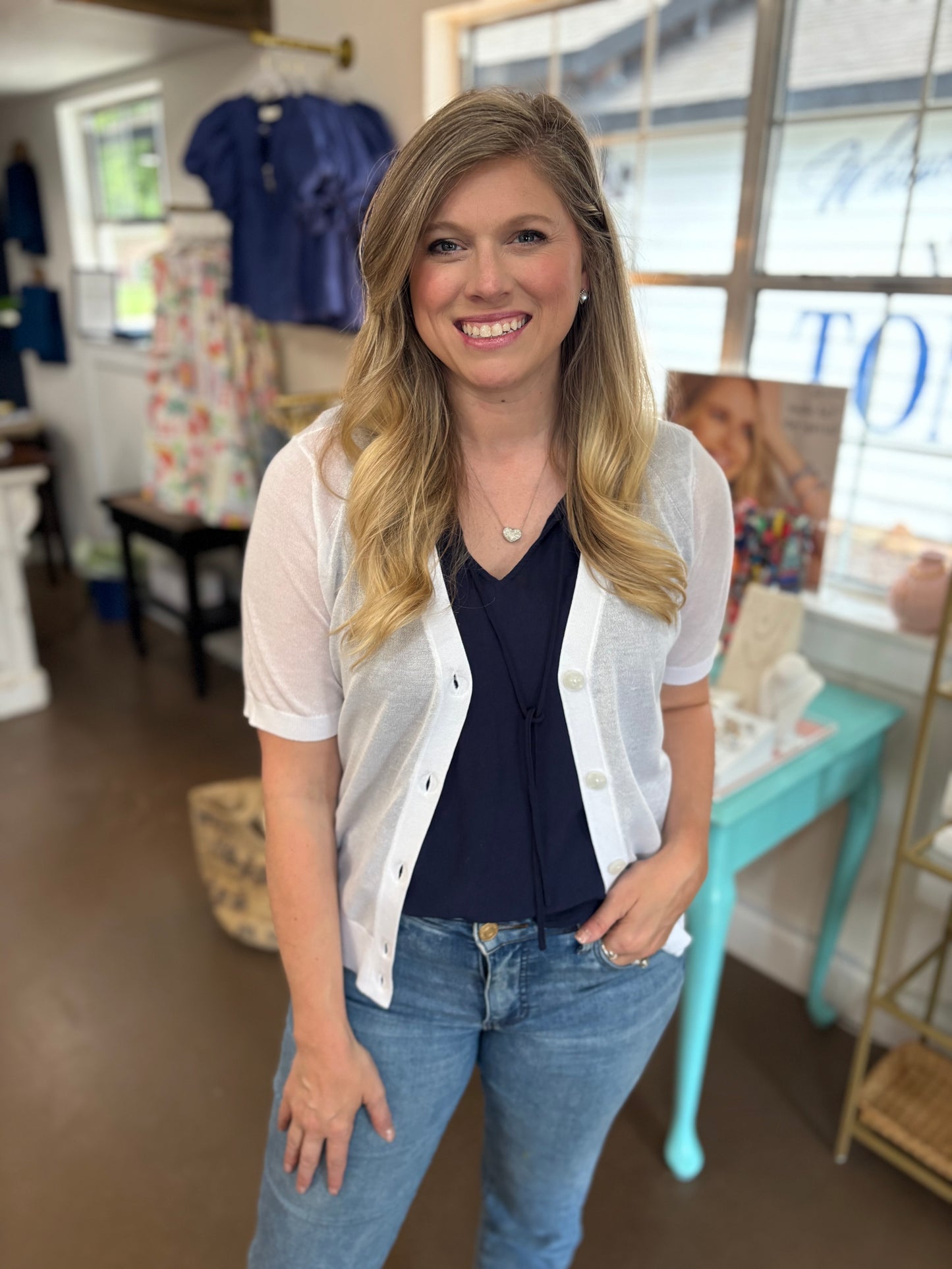 Gillian White Cardigan