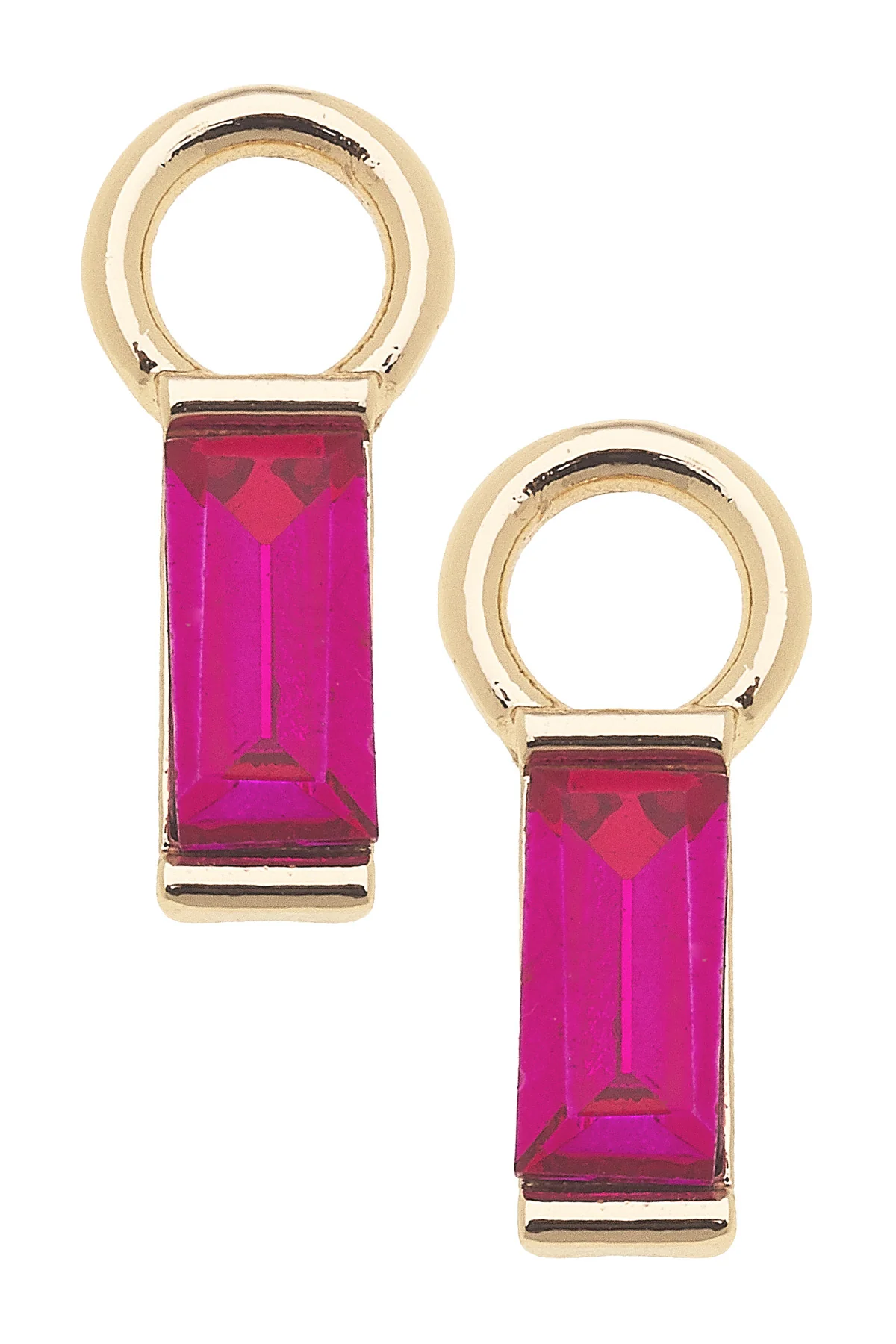 Neon Pink Gem Charm