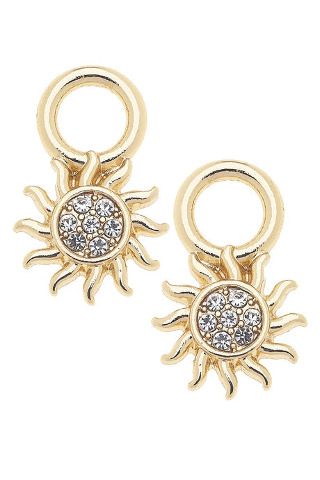 Pave Gold Sun Charm