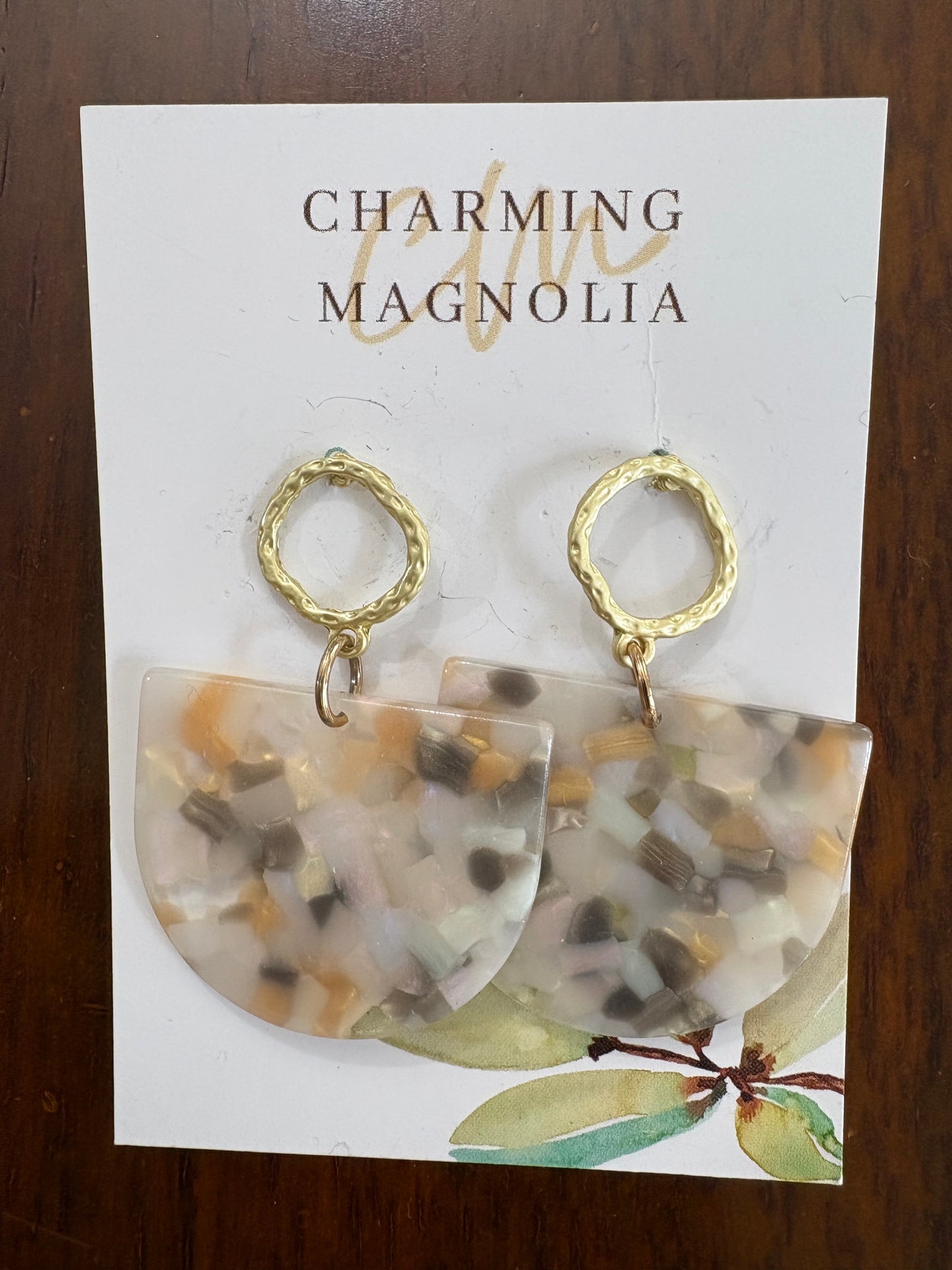 Terrazzo Circle Earrings